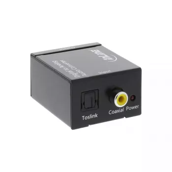 Konwerter audio InLine, cyfrowy na analogowy, wejście Toslink lub RCA, wyjście 2x RCA stereo
