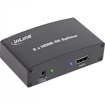 InLine HDMI Splitter/Dystrybutor, 2-portowy, kompatybilny z 4K2K