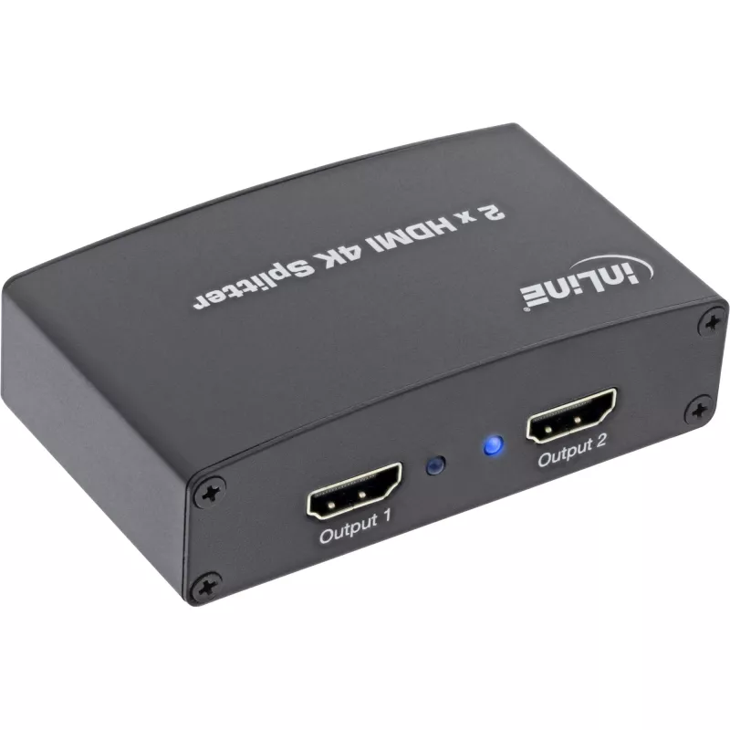 InLine HDMI Splitter/Dystrybutor, 2-portowy, kompatybilny z 4K2K