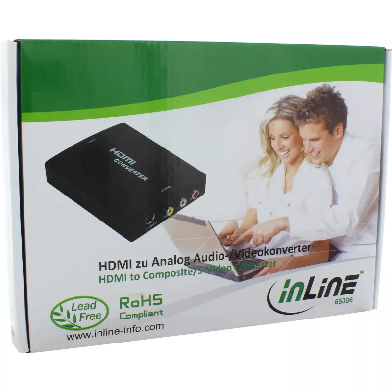Konwerter InLine HDMI na S-Video + Konwerter audio RCA