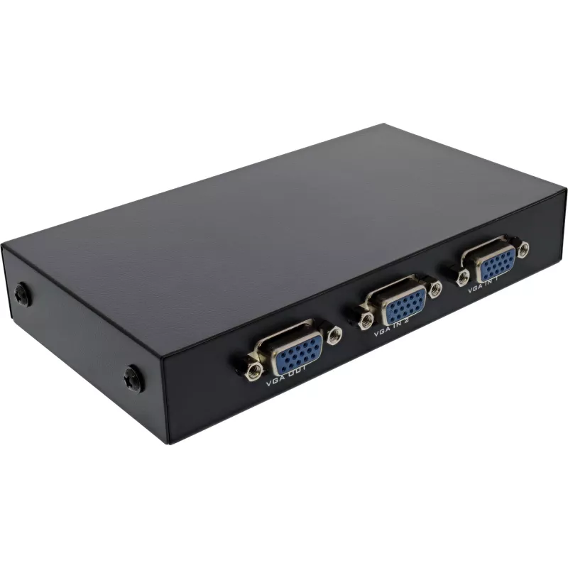 InLine VGA switch manual 2-port 15-pin Sub-D HD 1920 x 1440