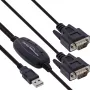 Kabel przejściówki InLine USB 2.0 na 2x szeregowy, USB Typ A na 2x 9-stykowe Sub-D męskie, 1,5 m