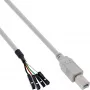 InLine Kabel USB 2.0 wewnętrzny USB B męski / złącze header, 0,40m