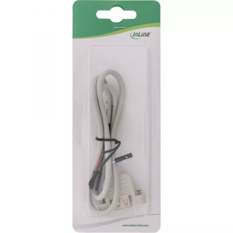 adapter kablowya USB 2.0 InLine 33440F 0,60 m USB A żeński / złącze kołkowe