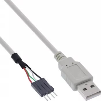 InLine USB 2.0 adapter kablowya Type A female / header connector, 0.40m