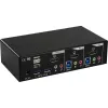 InLine Desktop KVM Switch, 2-portowy, HDMI, hub USB 3.0, z audio