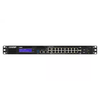 QNAP QGD-1602-C3758-16G przełącznik sieciowy Zarządzalny L2 2.5G Ethernet (100/1000/2500) Czarny, Szary