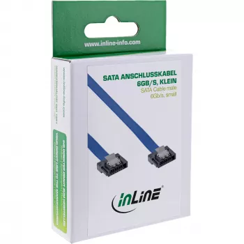 InLine SATA 6Gb/s kabel small plug 0.15m with latches 27701K