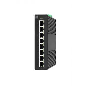 LevelOne Hilbert 8-portowy przemysłowy inteligentny przełącznik Gigabit Smart Lite