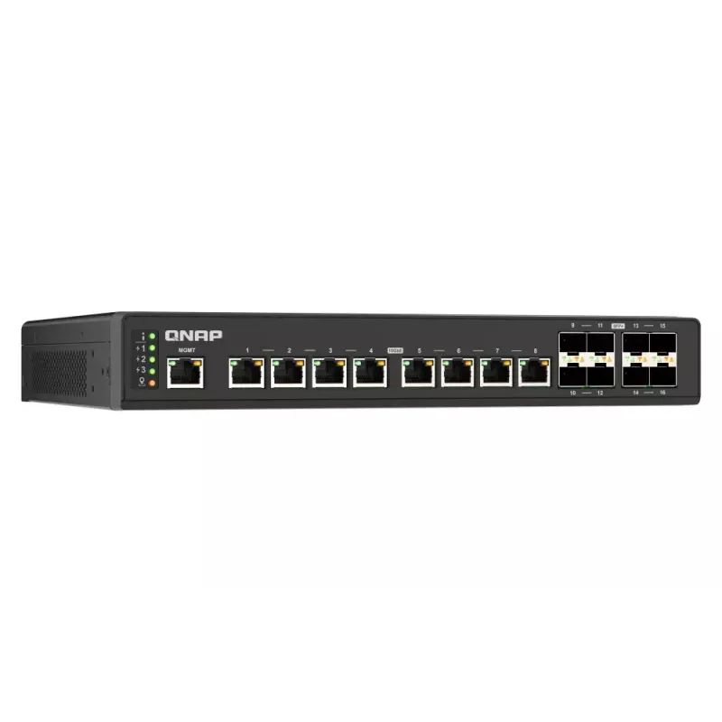 QNAP QSW-IM3216-8S8T przełącznik sieciowy Zarządzalny L2 10G Ethernet (100/1000/10000) Czarny