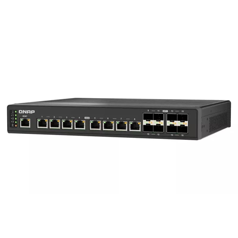 QNAP QSW-IM3216-8S8T przełącznik sieciowy Zarządzalny L2 10G Ethernet (100/1000/10000) Czarny