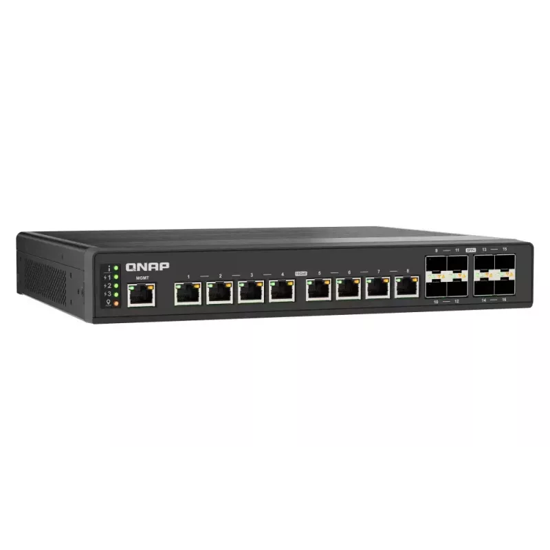 QNAP QSW-IM3216-8S8T przełącznik sieciowy Zarządzalny L2 10G Ethernet (100/1000/10000) Czarny