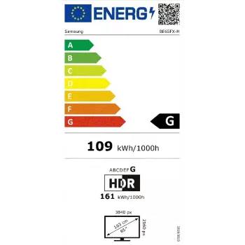 Samsung BE65FX-H Cyfrowy panel informacyjny 165,1 cm (65 cali) LED Wi-Fi 4K Ultra HD Czarny Wbudowany procesor Tizen 16/7