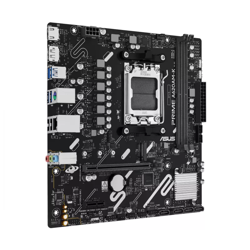 Płyta główna ASUS PRIME A620AM-K Socket AM5 microATX DDR5, 2 DIMM, max 128 GB, chipset A620A