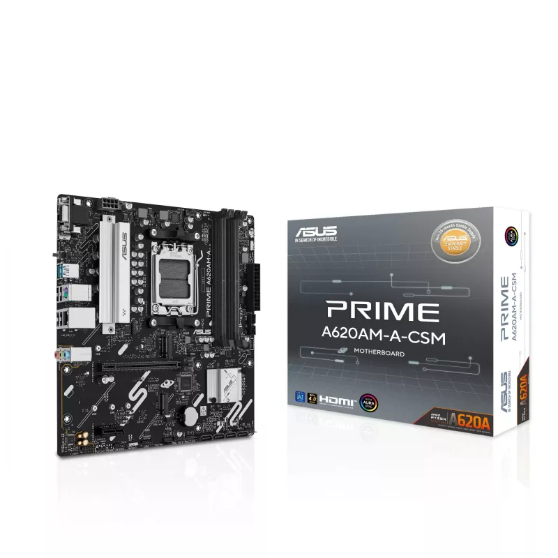 Płyta główna ASUS PRIME A620AM-A-CSM, A620, AM5, Micro ATX