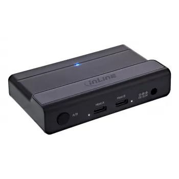 InLine 60604I przełącznik współdzielenia USB-C z 4-portowym hubem USB