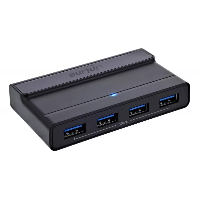 InLine 60604I przełącznik współdzielenia USB-C z 4-portowym hubem USB