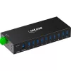 InLine 35396C koncentrator interfejsów USB 3.2 Gen 1 (3.1 Gen 1) Type-B 5000 Mbit/s Czarny