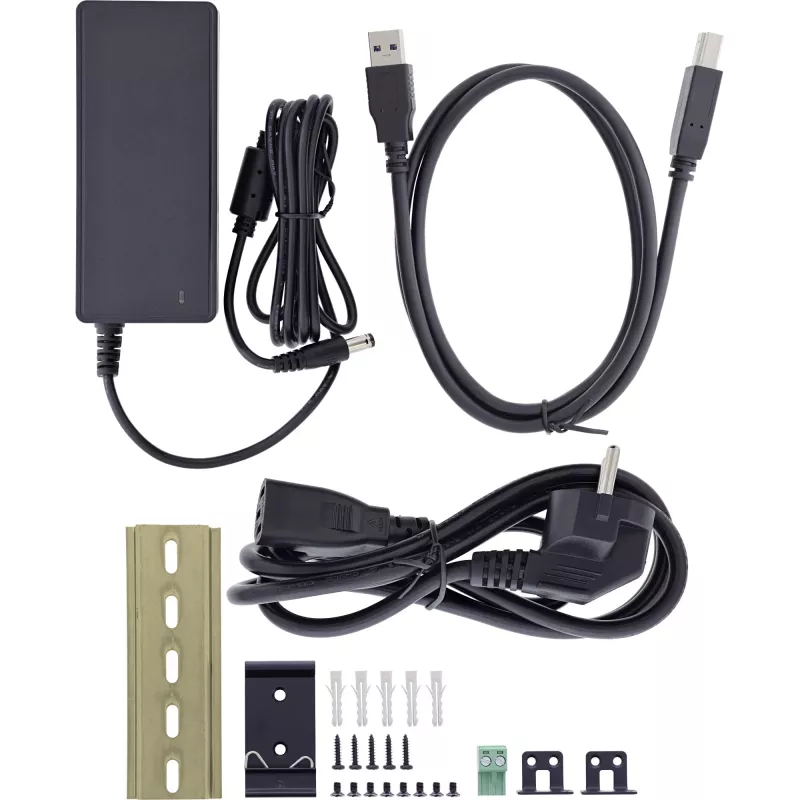 InLine 35396C koncentrator interfejsów USB 3.2 Gen 1 (3.1 Gen 1) Type-B 5000 Mbit/s Czarny