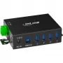 InLine 35396A koncentrator interfejsów USB 3.2 Gen 1 (3.1 Gen 1) Type-B 5000 Mbit/s Czarny