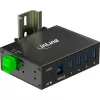 InLine 35396A koncentrator interfejsów USB 3.2 Gen 1 (3.1 Gen 1) Type-B 5000 Mbit/s Czarny
