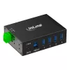 InLine 35396A koncentrator interfejsów USB 3.2 Gen 1 (3.1 Gen 1) Type-B 5000 Mbit/s Czarny