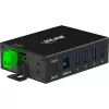 InLine 35396A koncentrator interfejsów USB 3.2 Gen 1 (3.1 Gen 1) Type-B 5000 Mbit/s Czarny