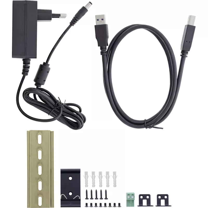 InLine 35396A koncentrator interfejsów USB 3.2 Gen 1 (3.1 Gen 1) Type-B 5000 Mbit/s Czarny
