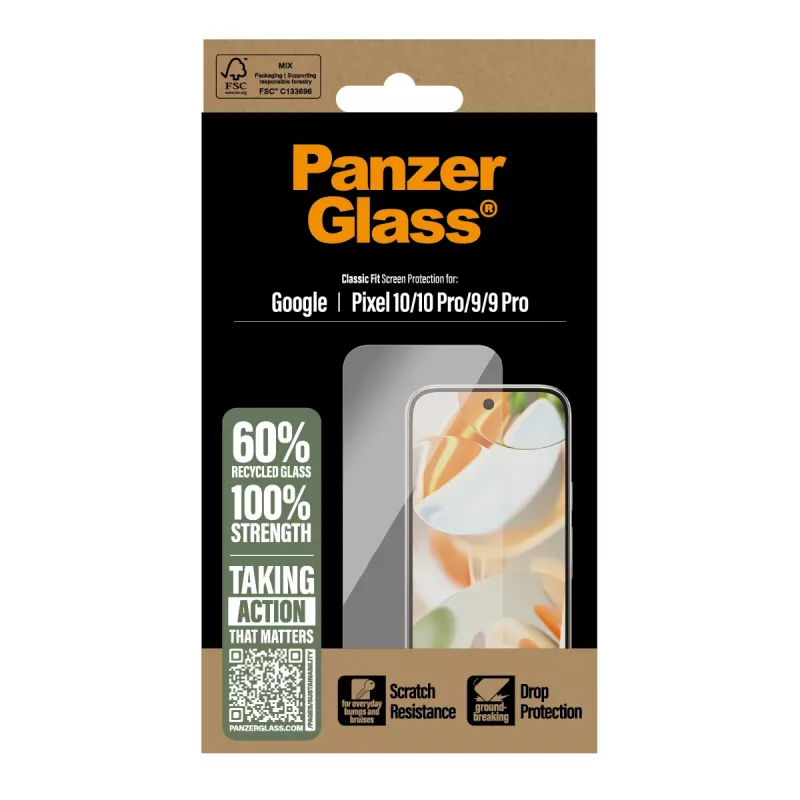 PanzerGlass ® Szkło ochronne Google Pixel 10 | 10 Pro 5G | 9 5G | 9 Pro 5G | Classic Fit
