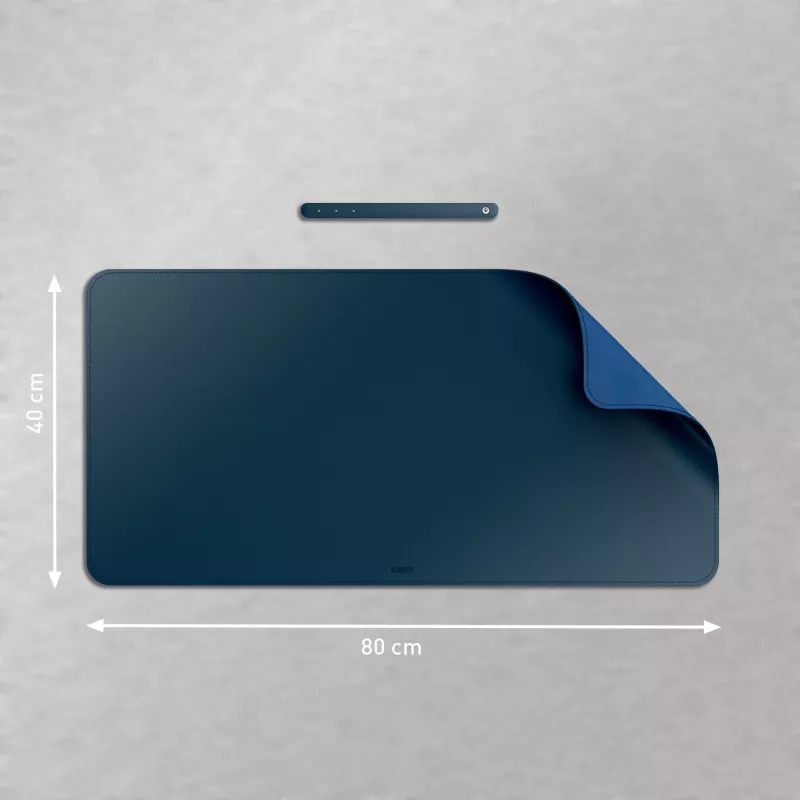 Mata na biurko LEITZ Large Desk Mat, PVC, ciemnoniebieska, 400 x 800 x 2 mm