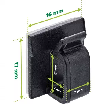 InLine 59971E organizer kabli Uniwersalny Haczyk na kabel Czarny 10 szt.
