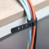 InLine 59972A opaska kablowa Opaska drabinkowa Silikon Czarny 10 szt.