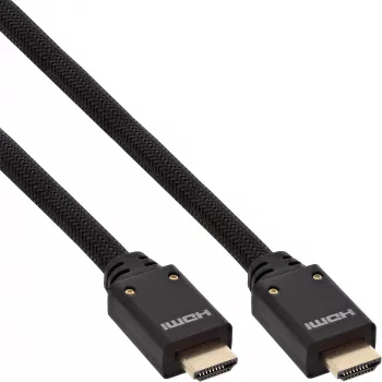 InLine HDMI Active kabel, HDMI-High Speed with Ethernet, M/M, oplot nylonowy, 10m