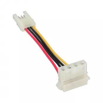InLine zasilacz adapter wewnętrzny floppy złącze żeńskie / Molex 4-pin męski 0.06m