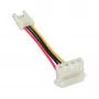 InLine zasilacz adapter wewnętrzny floppy złącze żeńskie / Molex 4-pin męski 0.06m