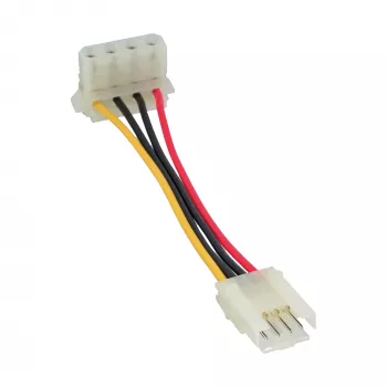 InLine zasilacz adapter wewnętrzny floppy złącze żeńskie / Molex 4-pin męski 0.06m