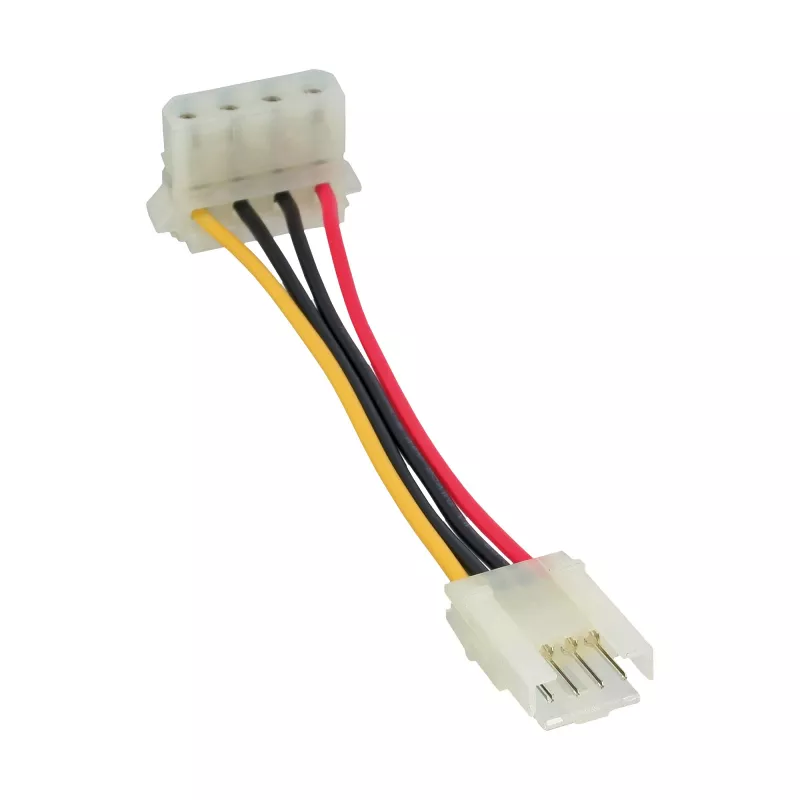 InLine zasilacz adapter wewnętrzny floppy złącze żeńskie / Molex 4-pin męski 0.06m