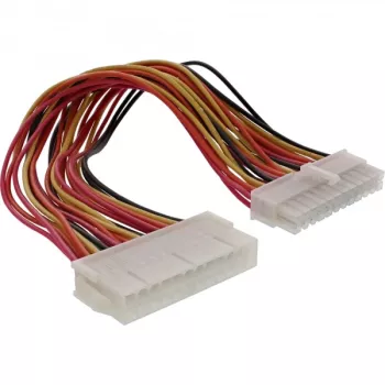 Kabel do płyty głównej InLine ATX 24-pin męski/żeński 0,45 m