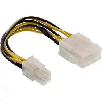 InLine Mainboard Power Adapter ATX 2.0/EPS 8pin / 12V ATX1.3 4pin 0.15m