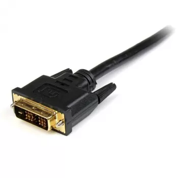 StarTech.com 1m HDMI® do DVI-D Kabel - M/M, 1 m, HDMI, DVI-D, Złoty, Czarny, Męski/Męski