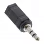 Adapter audio 2,5 mm jack żeński / 3,5 mm męski stereo InLine 99309