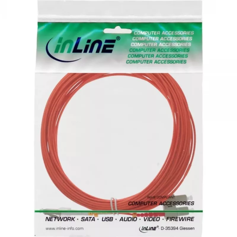 Kabel światłowodowy duplex LC/SC InLine 88638 50/125µm OM2 25m