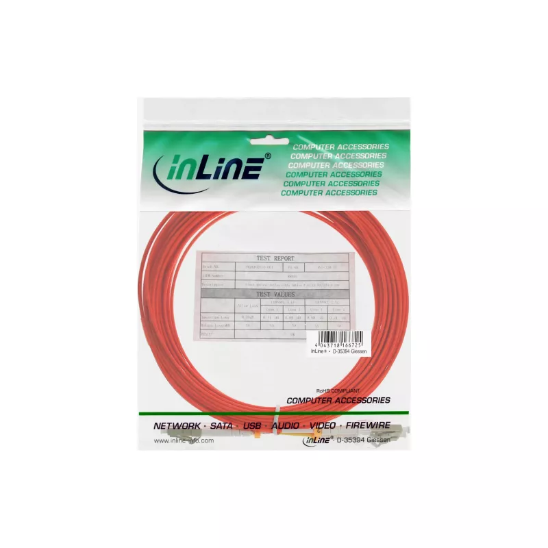 Kabel światłowodowy duplex LC/LC InLine 88522 50/125µm OM2 5m