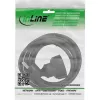 InLine przedłużacz sieciowy czarny 1m CEE7/7 H05VV-F3G