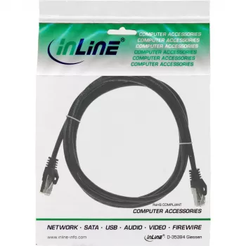 InLine Patch kabel F/UTP Kat.5e czarny 2m