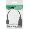 adapter kablowy InLine Micro USB OTG Micro-B męski na USB A żeński 0,1m