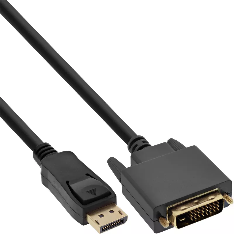 Kabel konwertera DisplayPort na DVI InLine 17116 0,5 m czarny