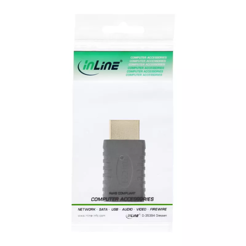Adapter HDMI InLine 17691G wtyk HDMI męski / gniazdo Mini HDMI żeńskie pozłacane