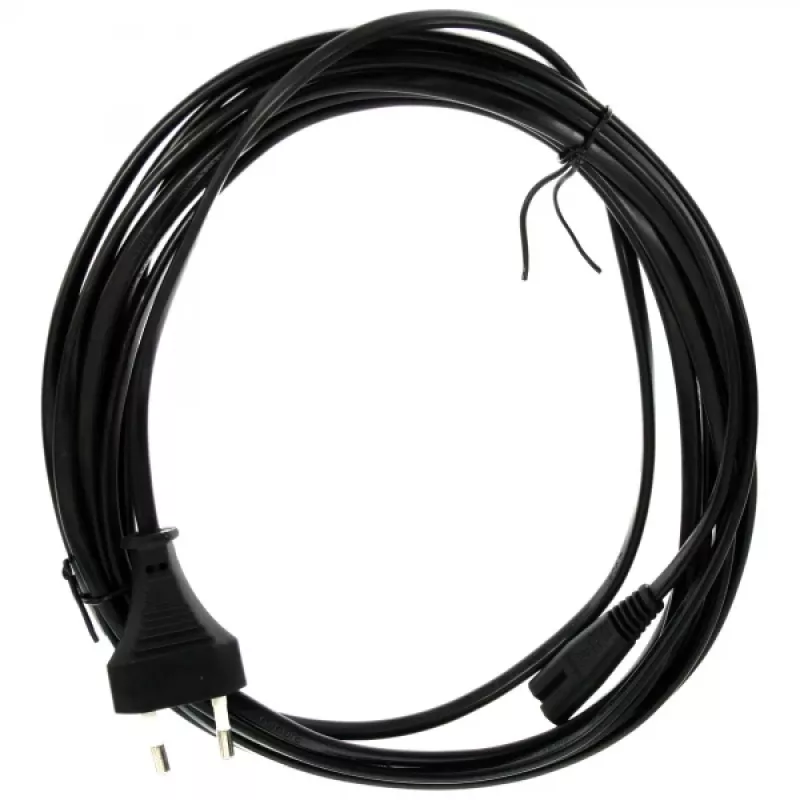 Kabel zasilający InLine, wtyk Euro / wtyk Euro8, czarny, 10m