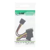 Kabel zasilający SATA InLine, męski na żeński, do 2x SATA + 4-pin Molex